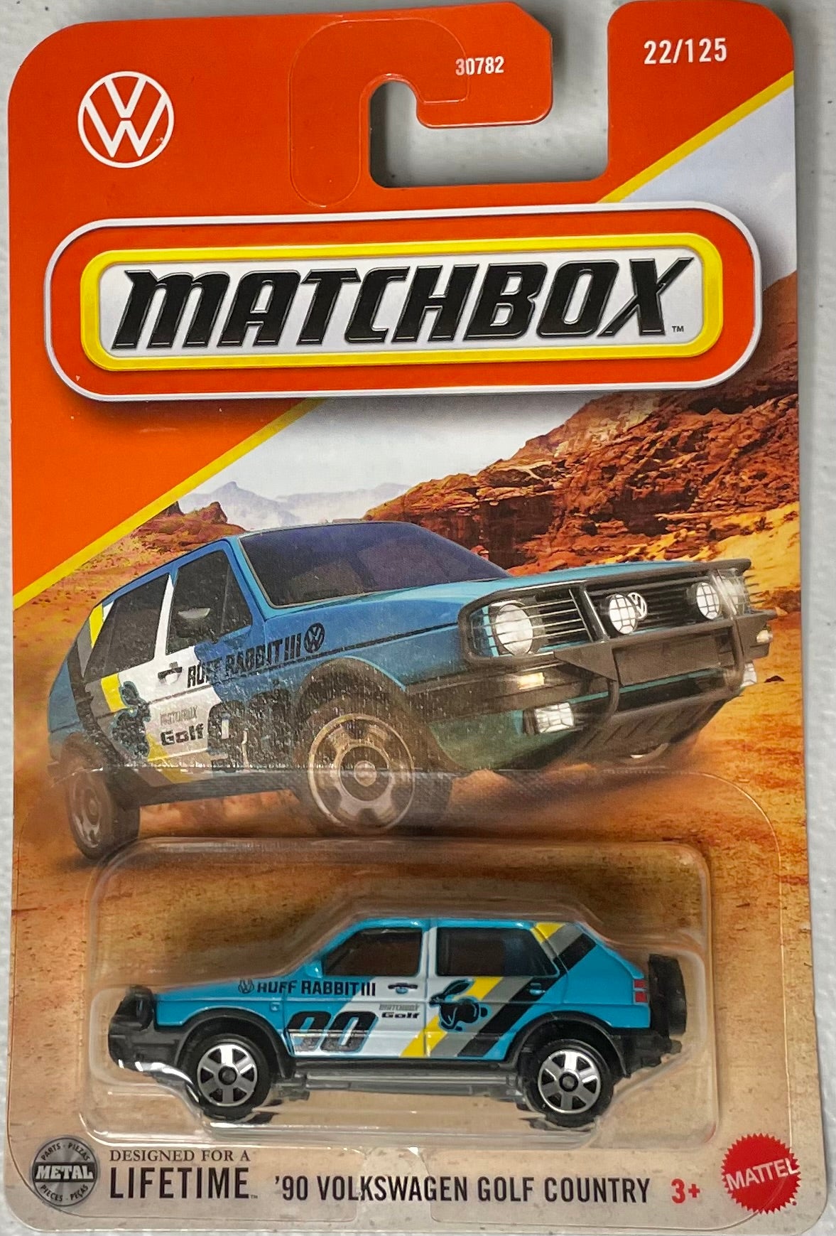 Matchbox 1:64 die cast 1990 Volkswagen Golf Country