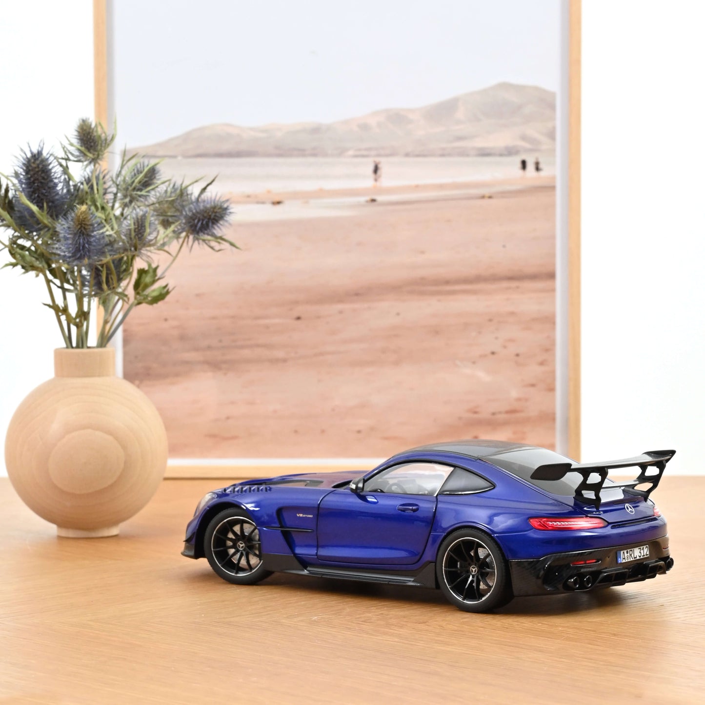 Norev 1:18 die cast 2021 Mercedes Benz AMG GT Black Series Blue