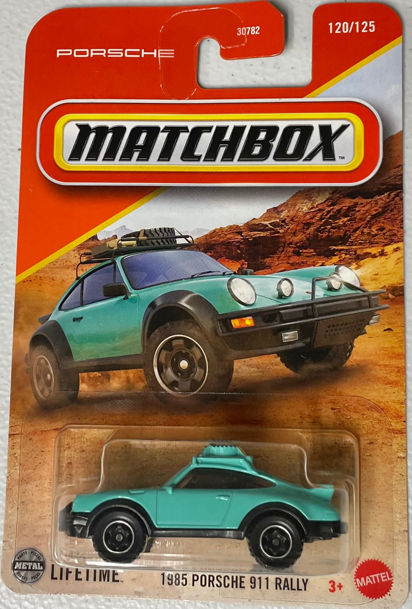 Matchbox 1:64 die cast 1985 Porsche 911 Rally
