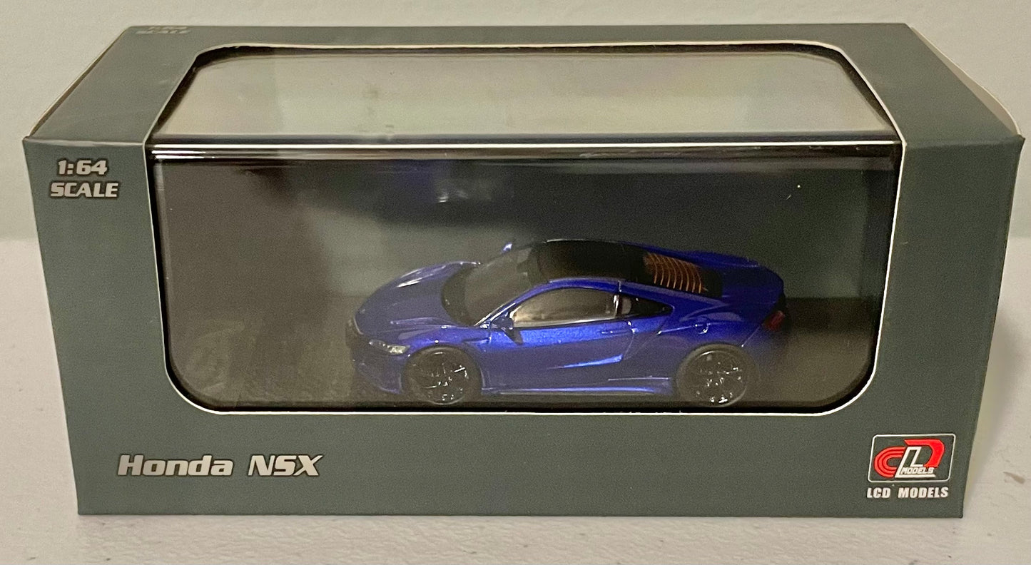 LCD Models 1:64 die cast Honda NSX (Blue)