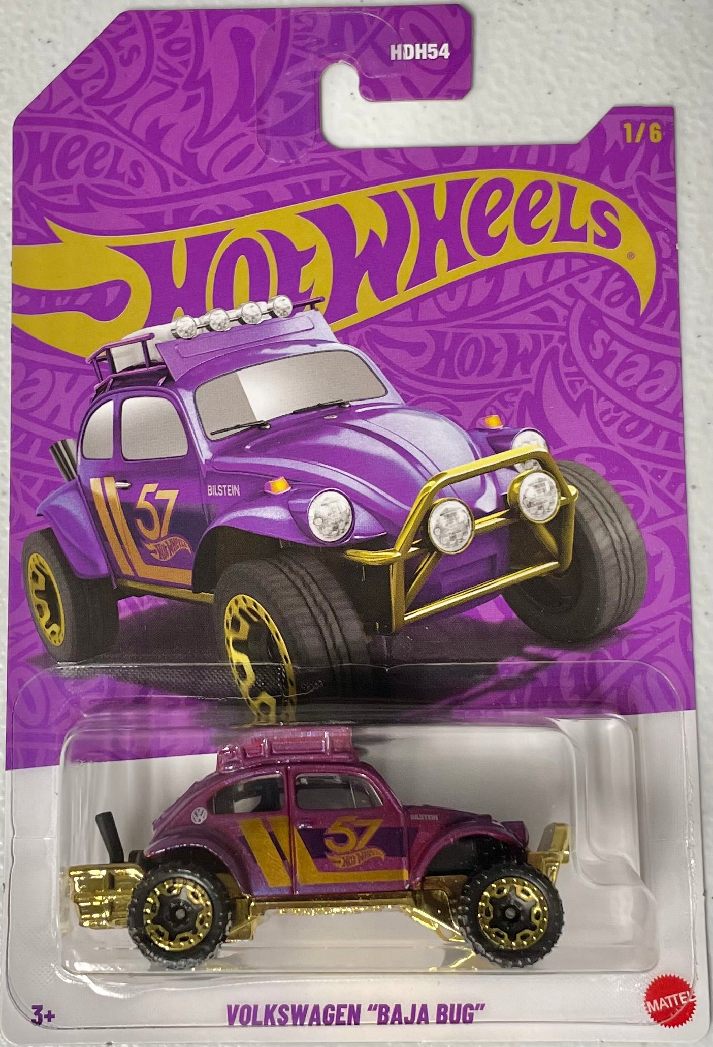 Hot Wheels 1:64 diecast VW Baja Bug Purple