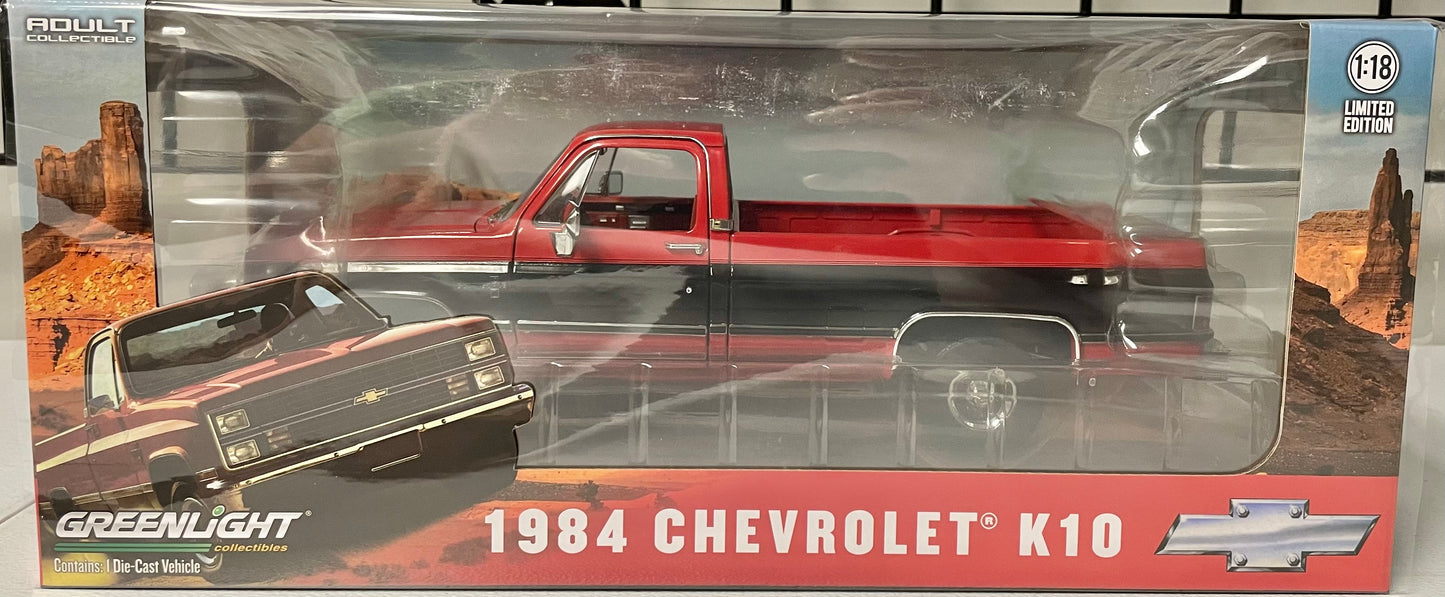 Greenlight 1:18 die cast 1984 Chevy K10 Scottsdale Pickup Truck