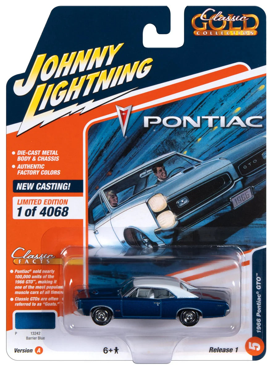 Johnny Lightning 1:64 die cast 1966 Pontiac GTO