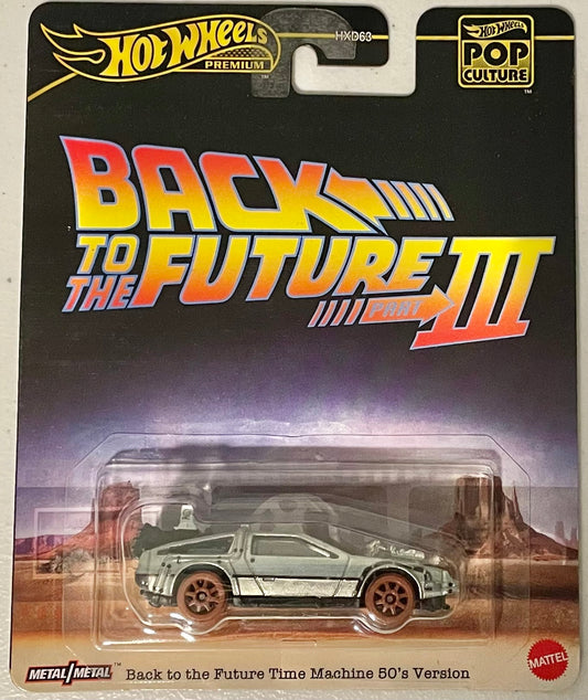 Hot Wheels 1:64 diecast Back to The Future DeLorean Time Machine 50’s Version