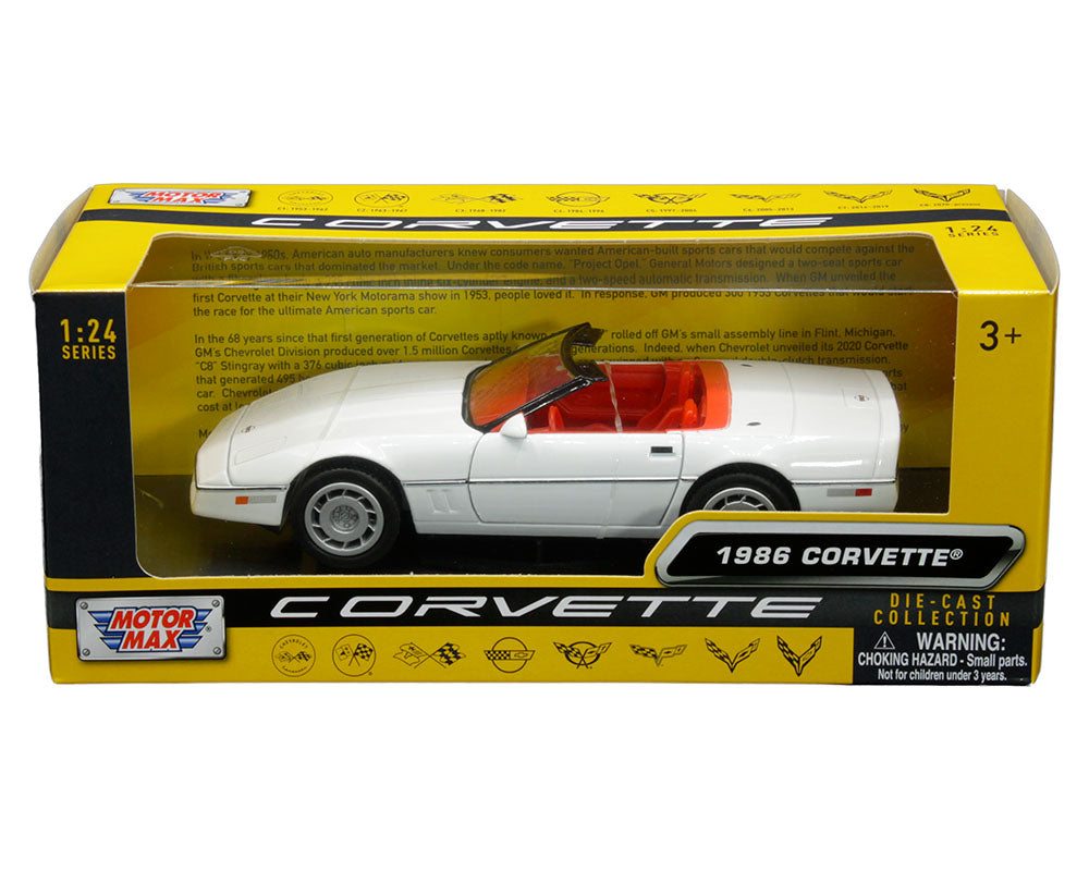 Motormax 1:24 die cast 1986 Chevy Corvette C4