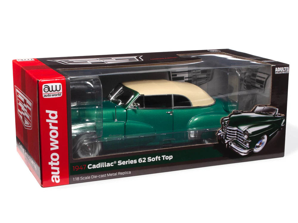 Auto World 1:18 die cast 1947 Cadillac Series 62 Cabriolet