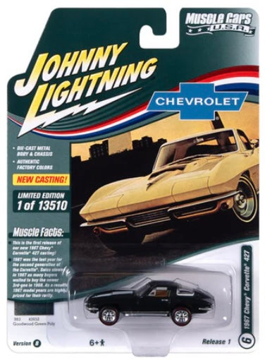 Johnny Lightning 1:64 die cast 1967 Chevy Corvette 427
