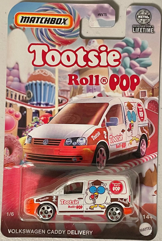 Matchbox 1:64 diecast Tootsie Pop Candy Volkswagen Caddy Delivery