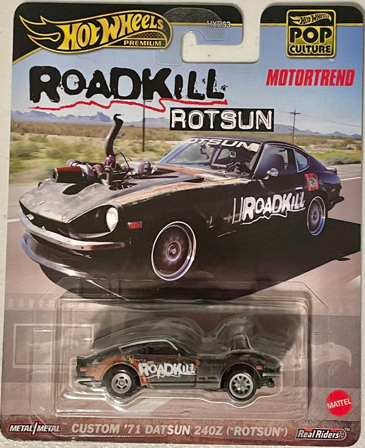 Hot Wheels 1:64 diecast Roadkill Custom ‘71 Datsun 240Z “Rotsun”