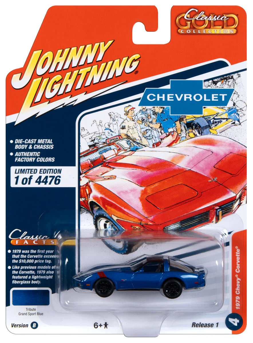 Johnny Lightning 1:64 die cast 1979 Chevy Corvette
