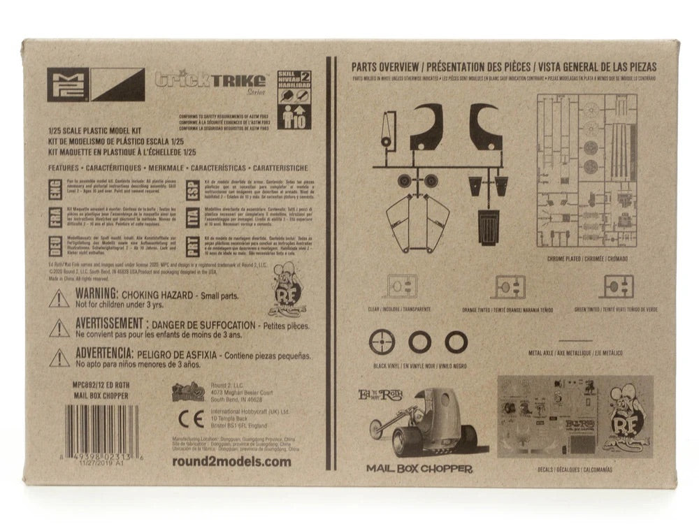 MPC 1:25 Ed “Big Daddy” Roth’s Mail Box Chopper Model Kit