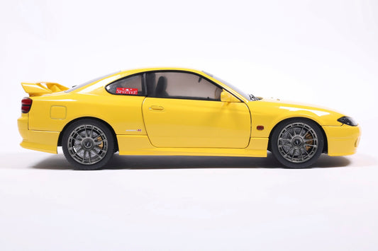 Solido 1:18 die cast 1999 Nissan Silvia S15 Spec-R Yellow