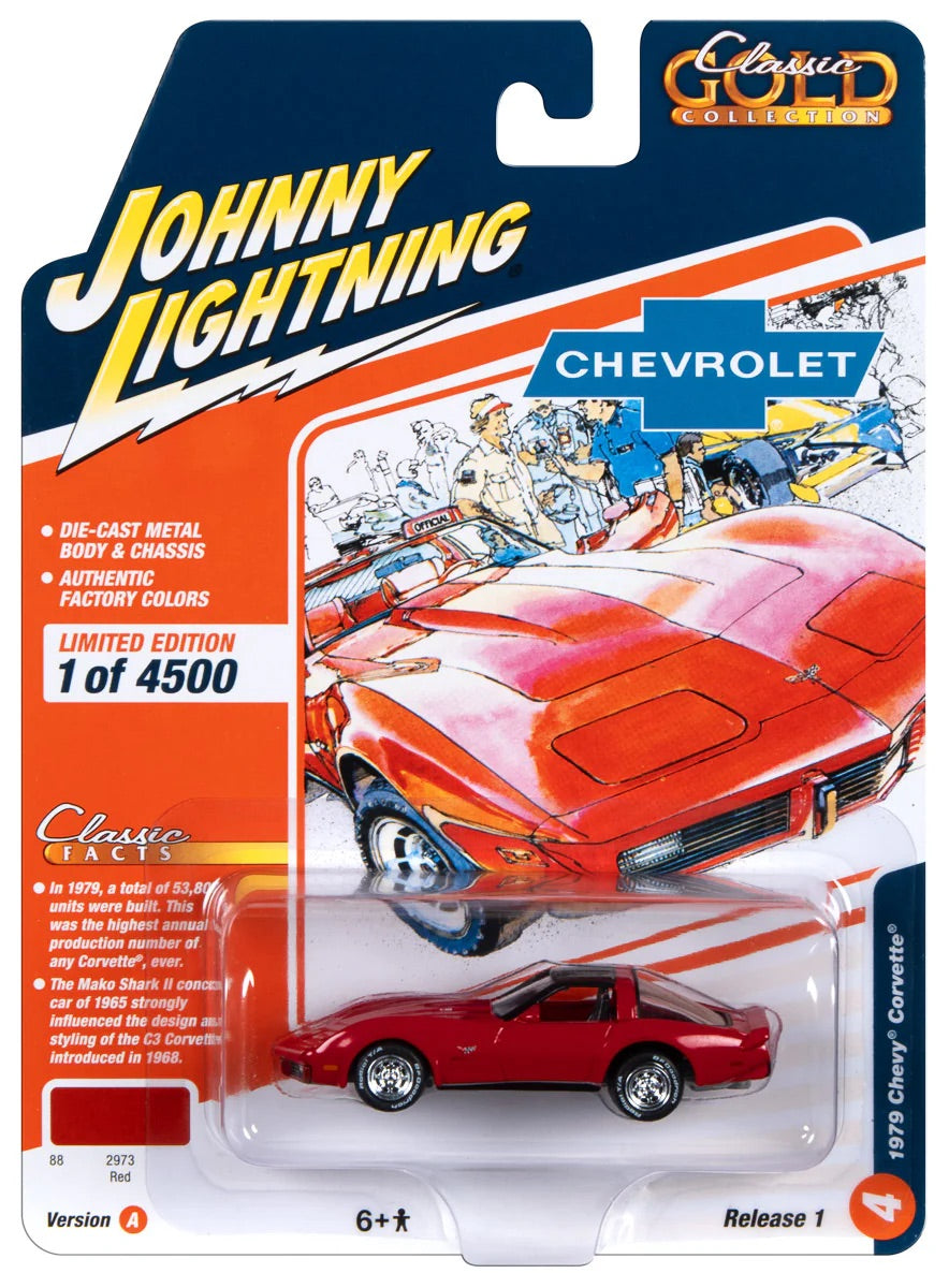 Johnny Lightning 1:64 die cast 1979 Chevy Corvette