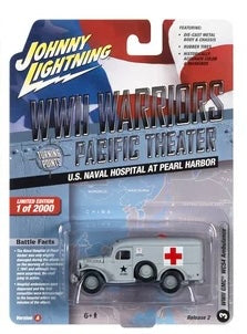 Johnny Lightning 1:64 die cast WWll GMC WC54 US Navy Ambulance