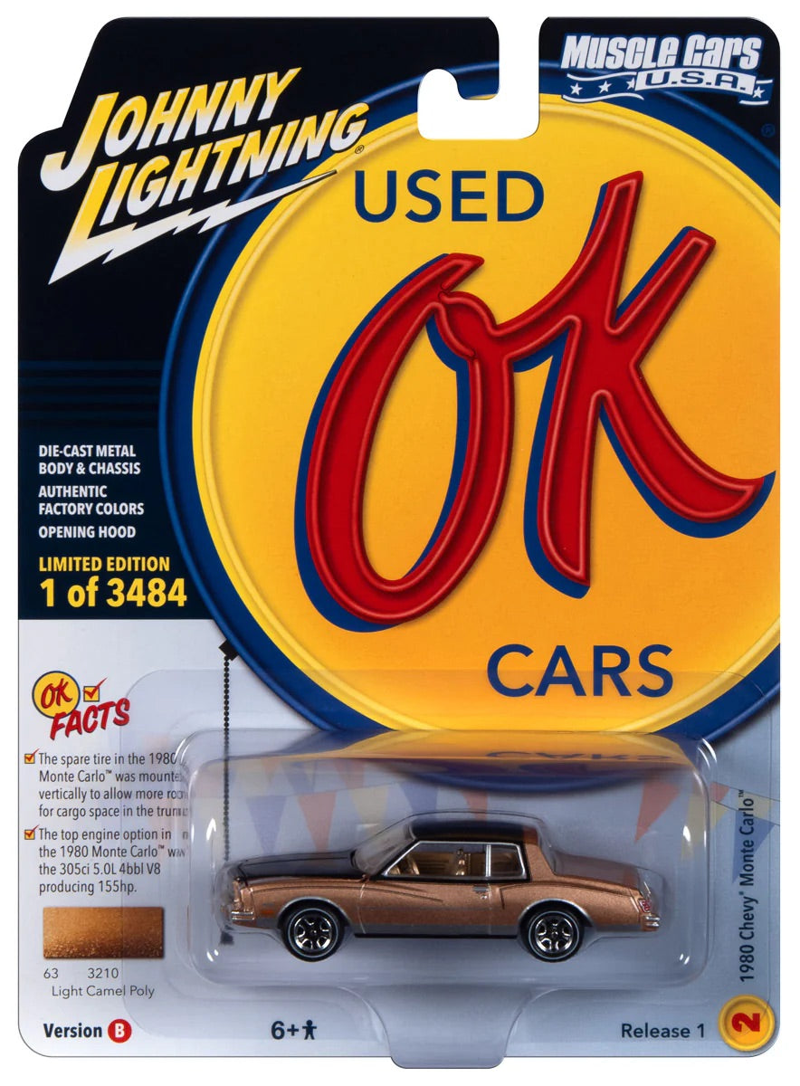 Johnny Lightning 1:64 die cast 1980 Chevy Monte Carlo