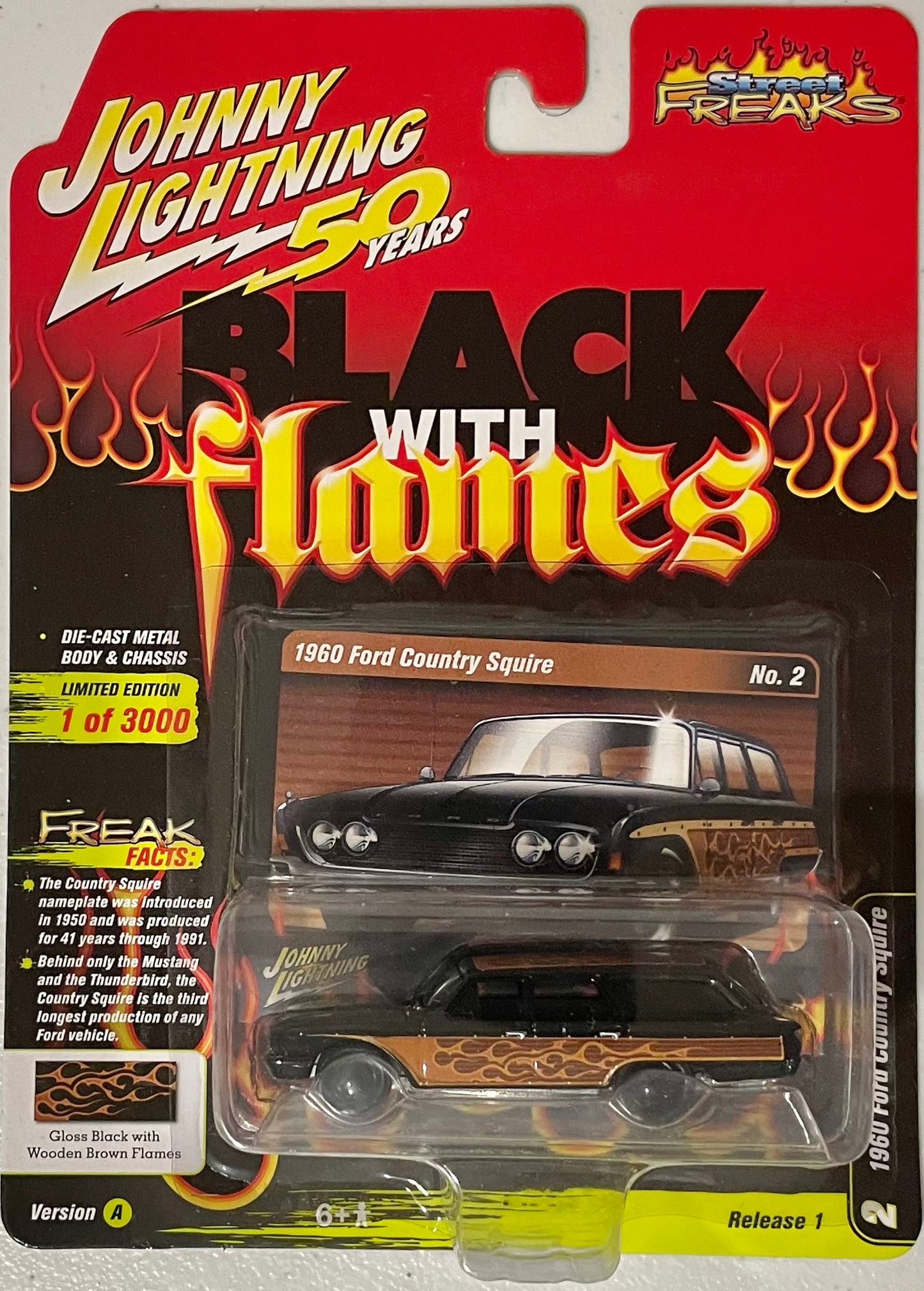 Johnny Lightning 1:64 die cast 1960 Ford Country Squire Wagon