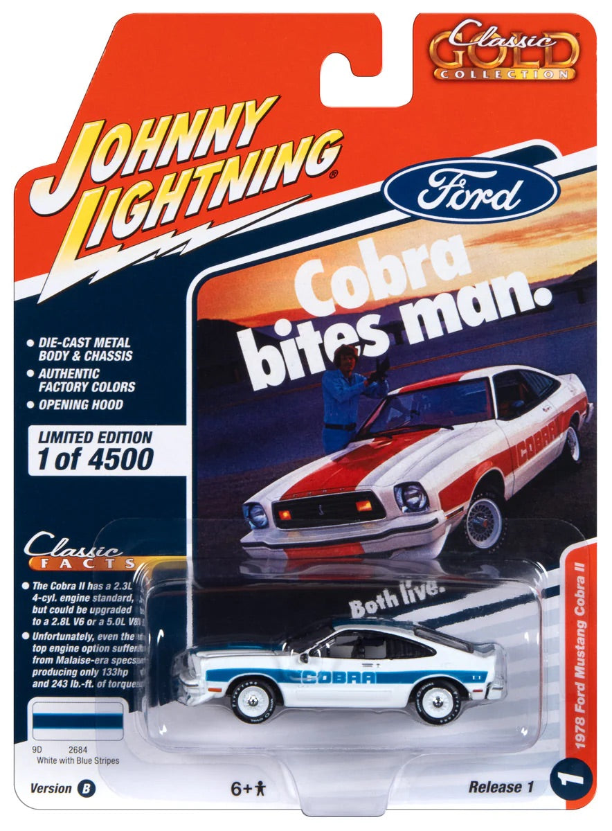 Johnny Lightning 1:64 die cast 1978 Ford Mustang Cobra ll