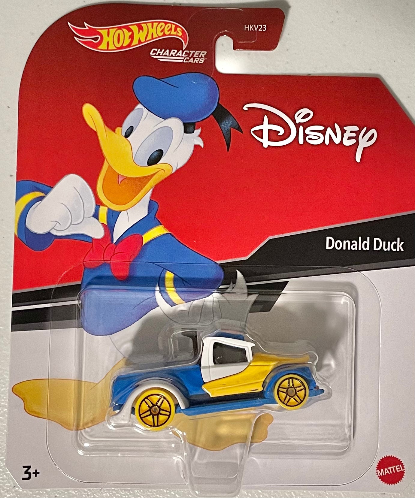 Hot Wheels 1:64 die cast Donald Duck