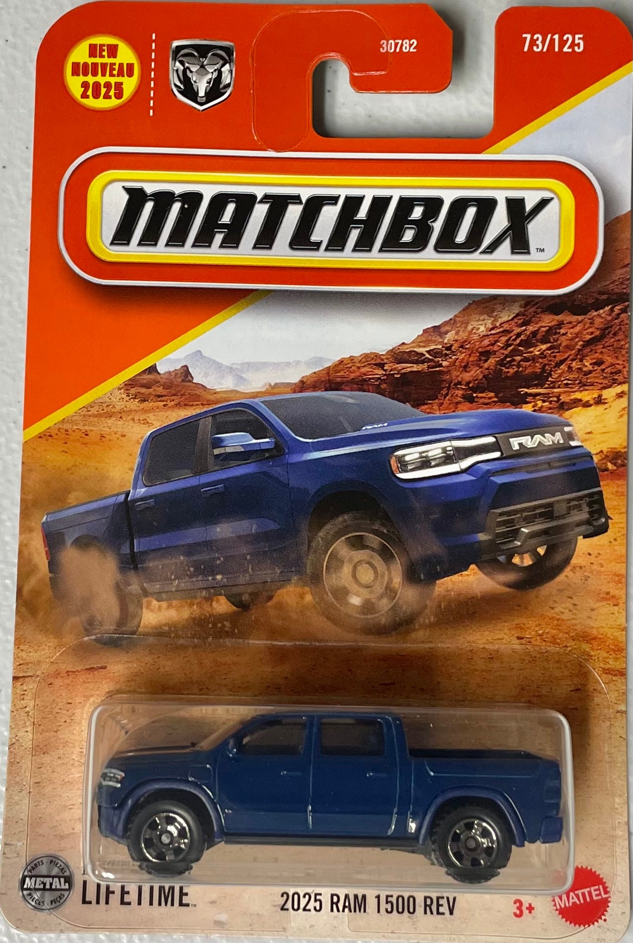 Matchbox 1:64 die cast 2025 Ram 1500 REV Pickup Truck