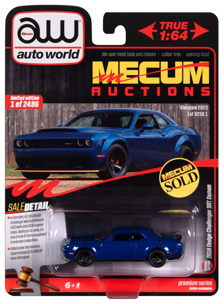 Auto World 1:64 die cast 2018 Dodge Challenger SRT Demon