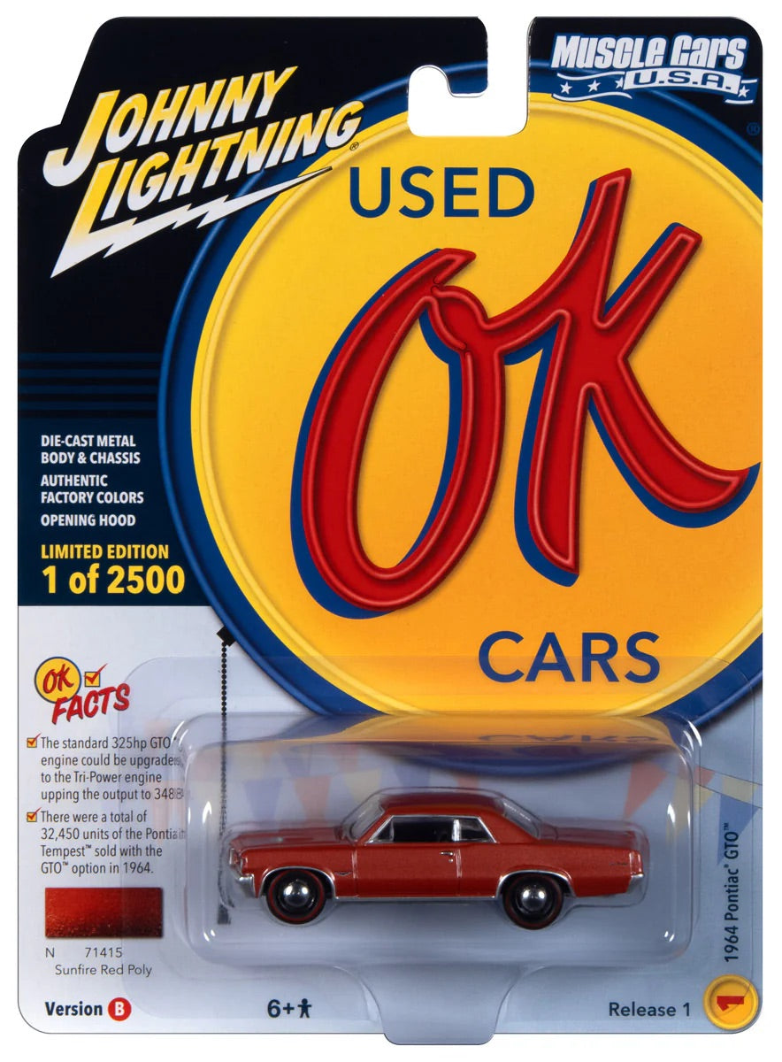 Johnny Lightning 1:64 die cast 1964 Pontiac GTO