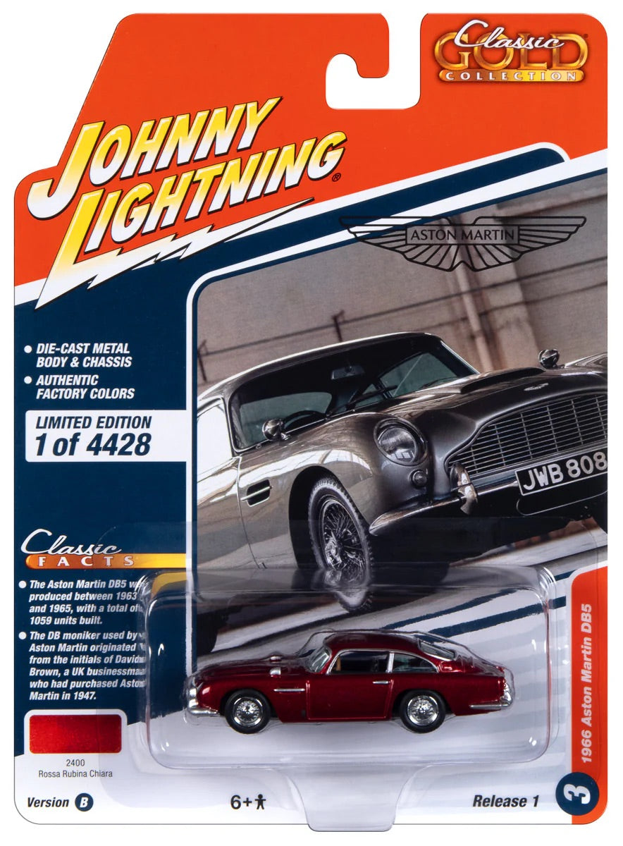Johnny Lightning 1:64 die cast 1966 Aston Martin DB5