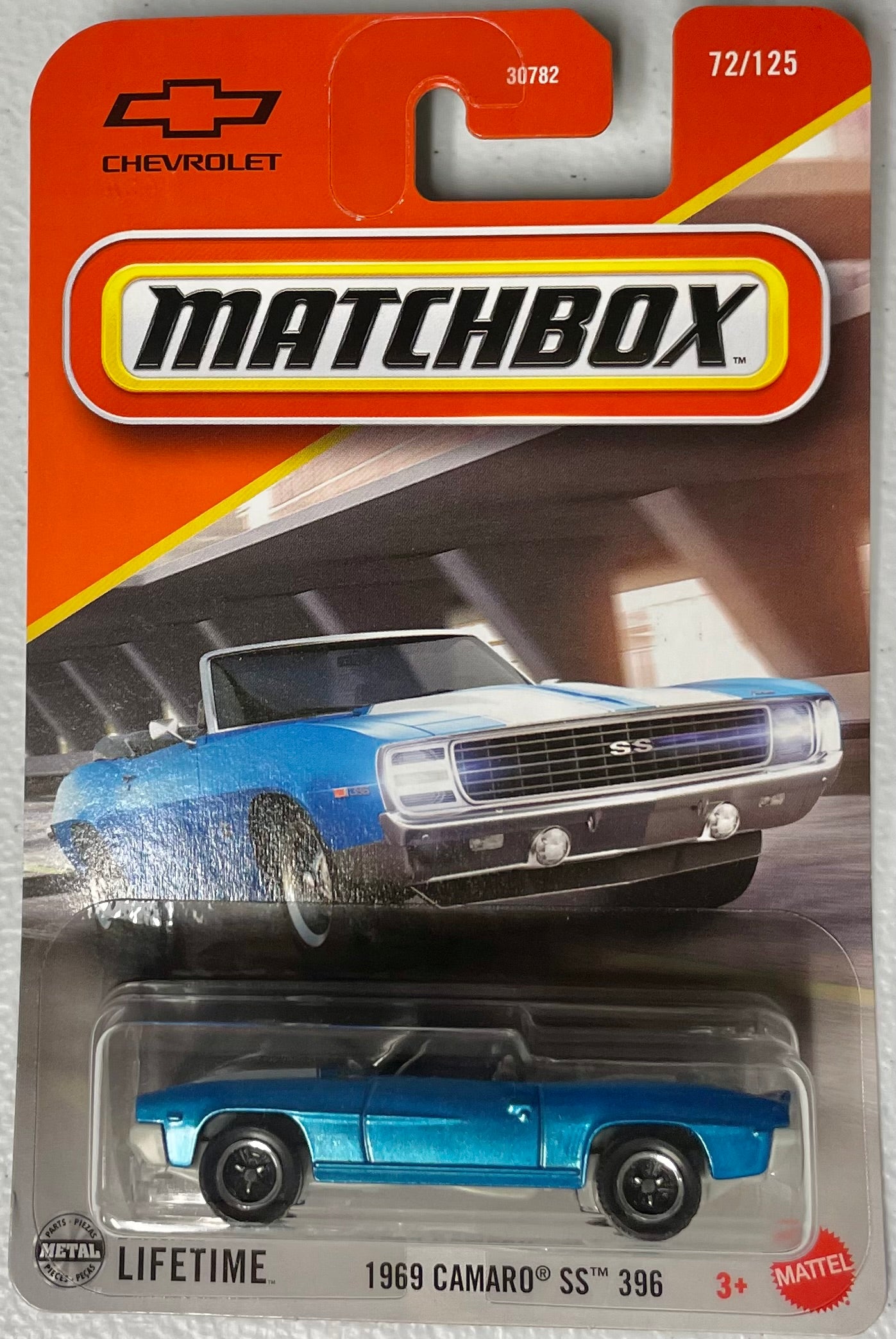 Matchbox 1:64 die cast 1969 Chevy Camaro SS 396