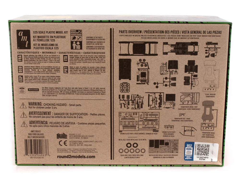 AMT 1:25 Scale 1965 Ford Galaxie “Jolly Green Gasser” Model Kit