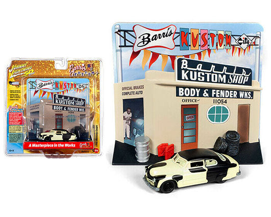 Johnny Lightning 1:64 George Barris Diorama with die cast 1949 Mercury