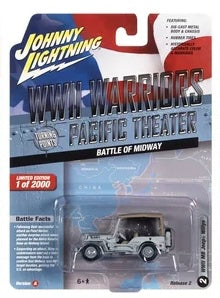 Johnny Lightning 1:64 die cast WWll US Navy MB Jeep Willys