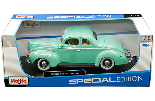 Maisto 1:18 die cast 1939 Ford Deluxe Coupe Green