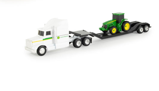 Ertl 1:64 Farm Toy John Deere Semi Truck with Tractor