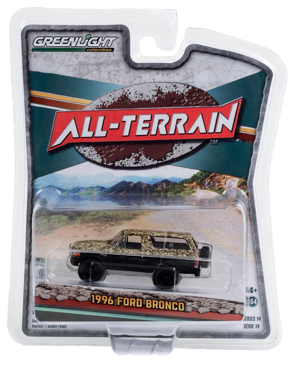 Greenlight 1:64 die cast 1996 Ford Bronco Custom Camo