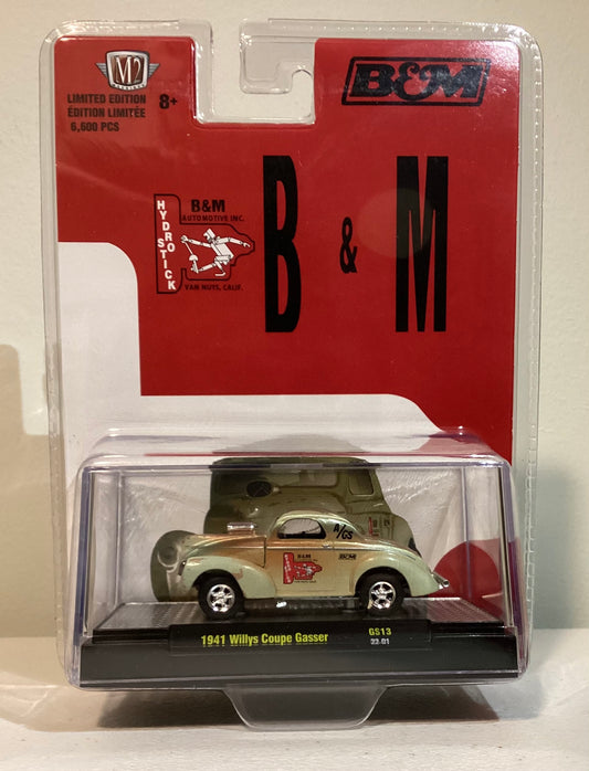 M2 Machines 1:64 die cast 1941 Willys Coupe Gasser B&M Hobby Only Special