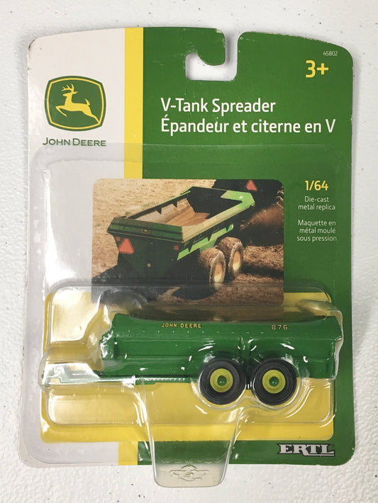 Ertl 1:64 die cast John Deere V-Tank Spreader Toy