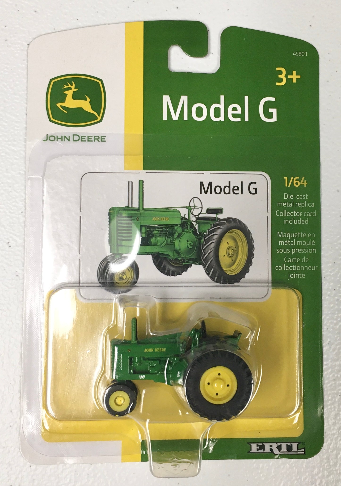 Ertl 1:64 die cast John Deere Model G Toy Farm Tractor