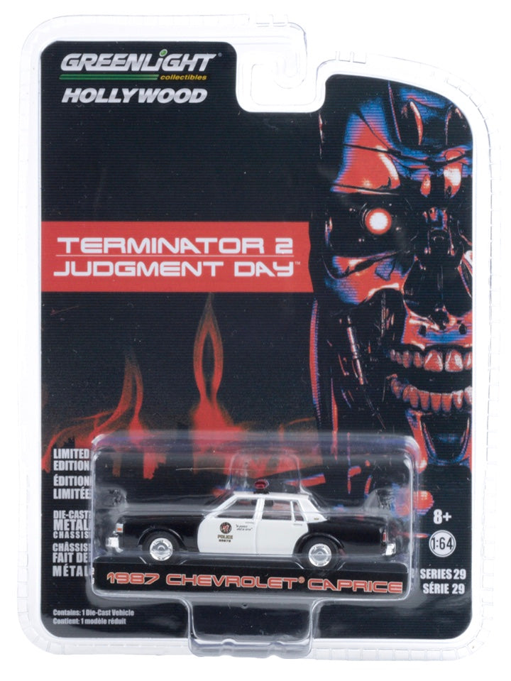 Greenlight 1:64 Terminator die cast 1987 Chevy Caprice Police