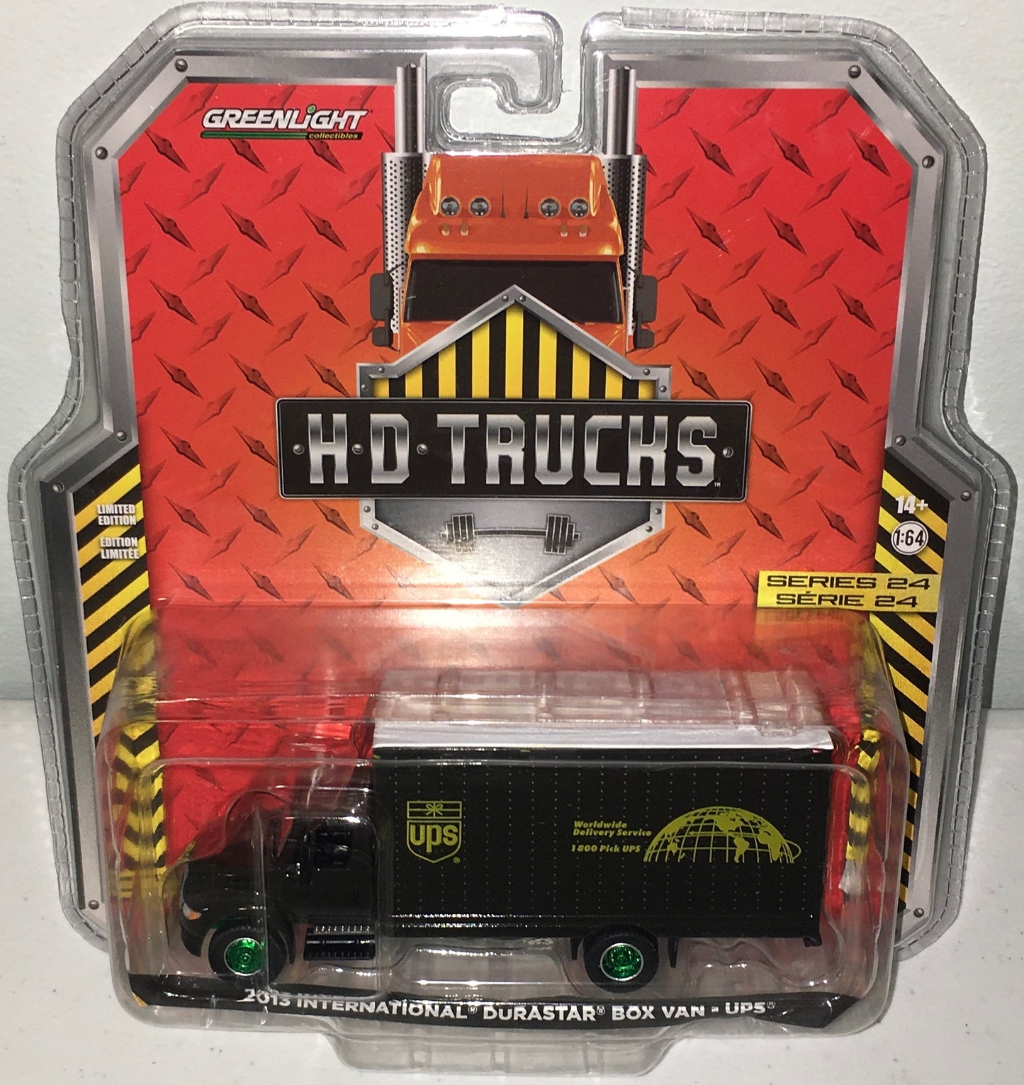 Greenlight 1:64 die cast International Durastar UPS Truck CHASE