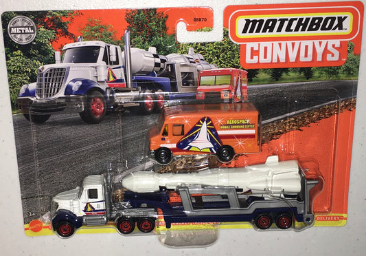 Matchbox Convoys 1:64 die cast Lonestar Semi with Rocket and Delivery Van