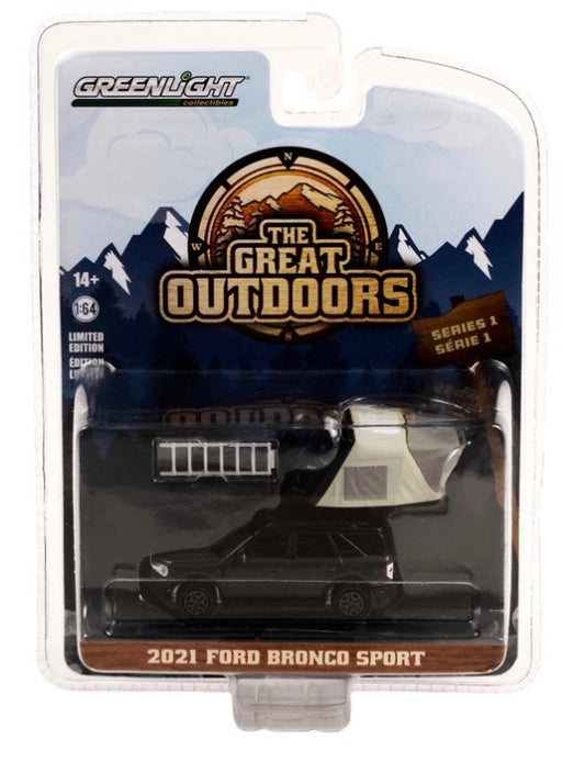 Greenlight 1:64 die cast 2021 Ford Bronco Sport with Rooftop Tent