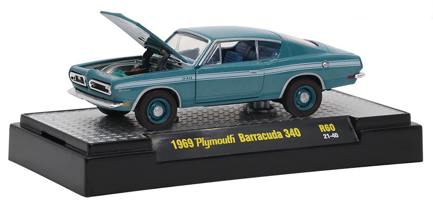 M2 Machines 1:64 die cast 1969 Plymouth Barracuda – Sublime