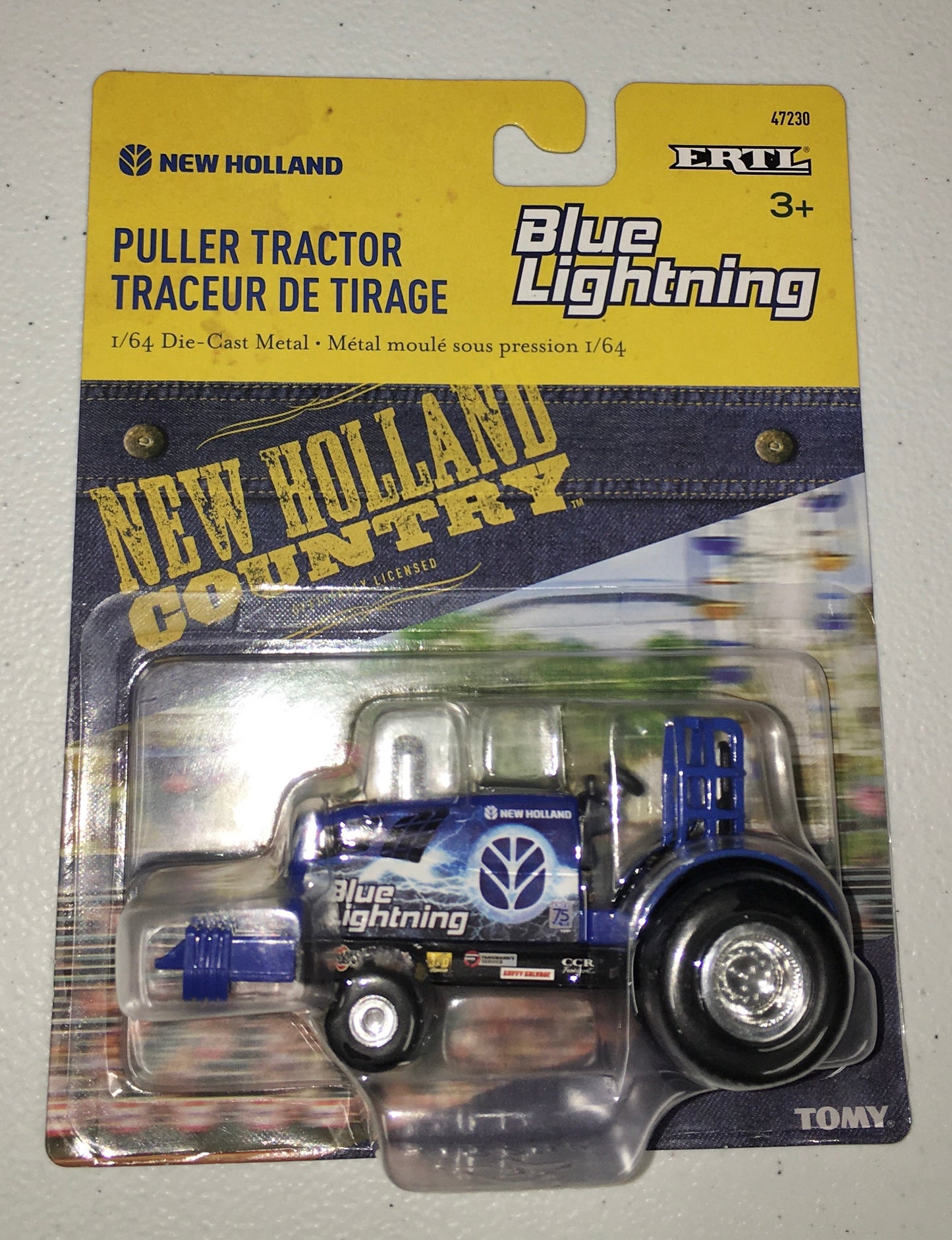 Ertl 1:64 die cast New Holland Tractor Puller “Blue Lightning”