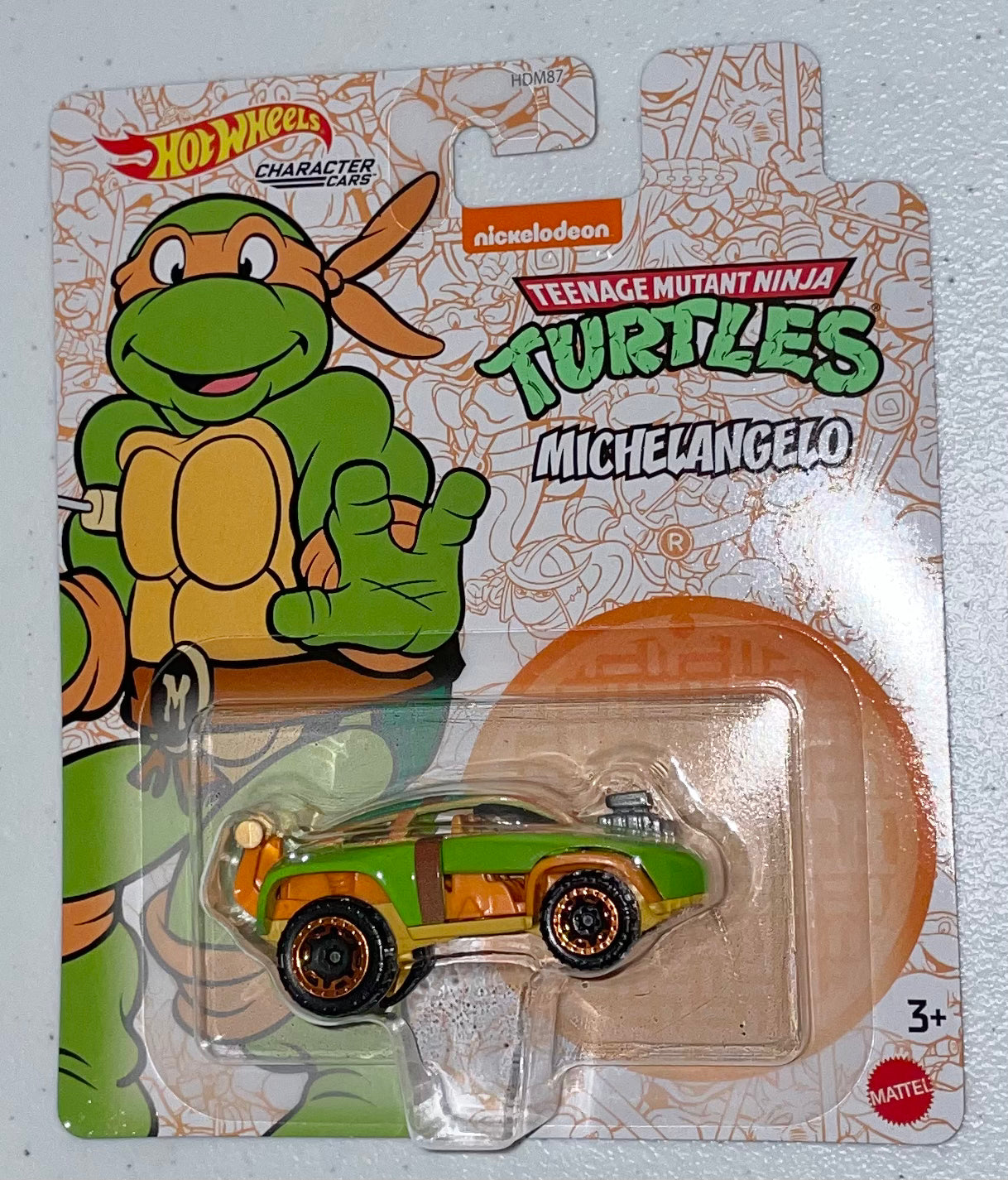 Hot Wheels 1:64 die cast TMNT Michelangelo