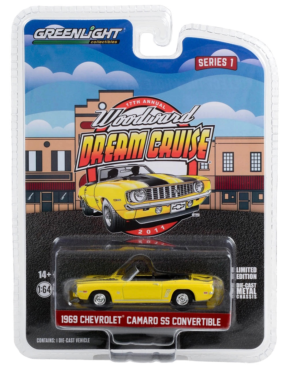 Greenlight 1:64 die cast 1969 Chevy Camaro SS Convertible