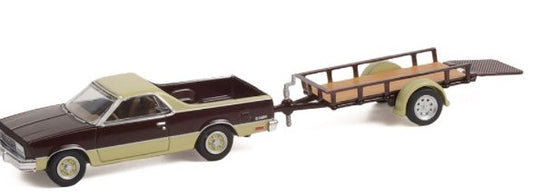 Greenlight 1:64 Hitch & Tow 1984 Chevy El Camino with Utility Trailer