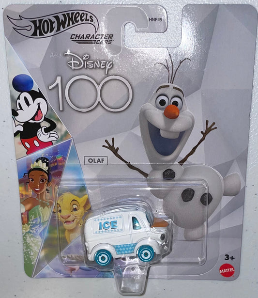 Hot Wheels Disney 100th 1:64 die cast Olaf Vehicle