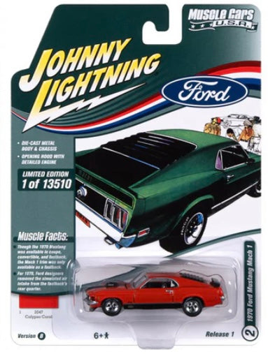 Johnny Lightning 1:64 die cast 1970 Ford Mustang Mach 1