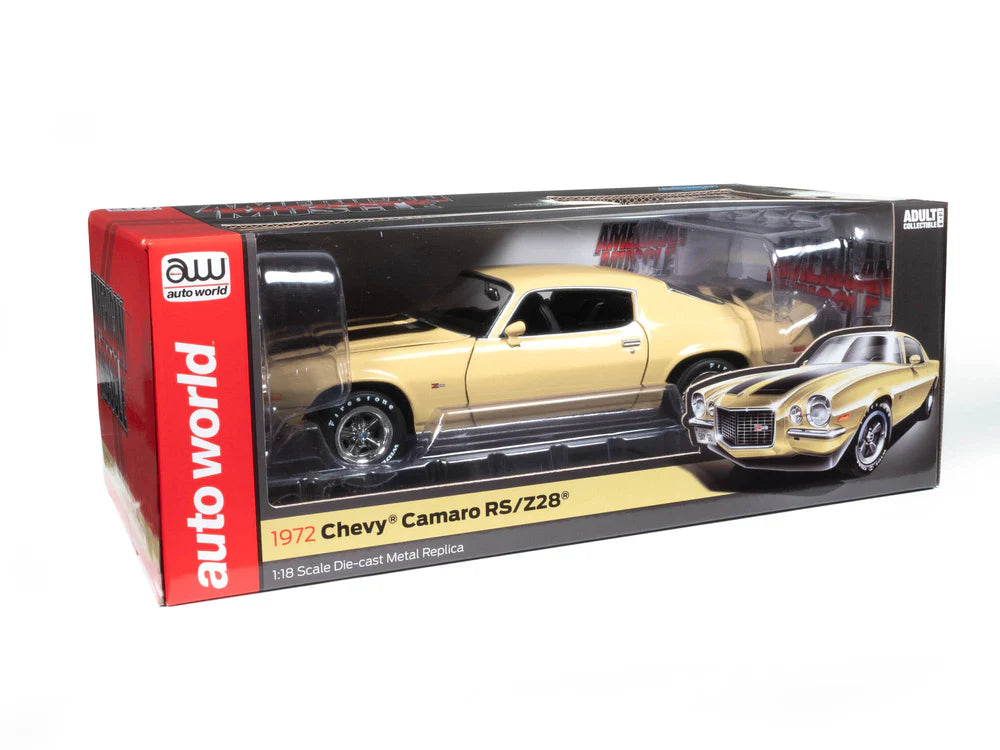 American Muscle 1:18 die cast 1972 Chevy Camaro RS Z/28 PAINT CHIP