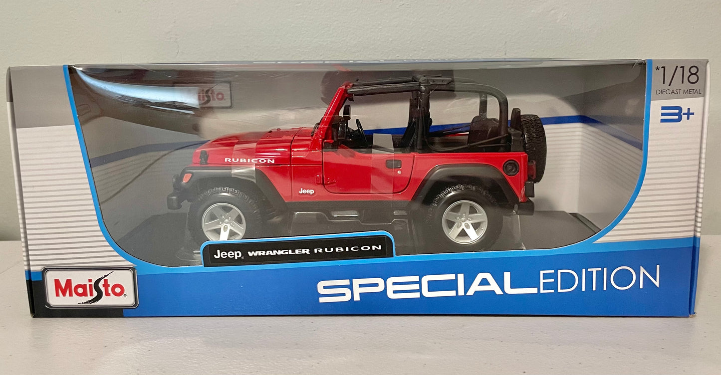 Maisto 1:18 die cast 2013 Jeep Wrangler Rubicon