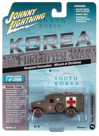Johnny Lightning 1:64 die cast Korean War Dodge WC54 Ambulance